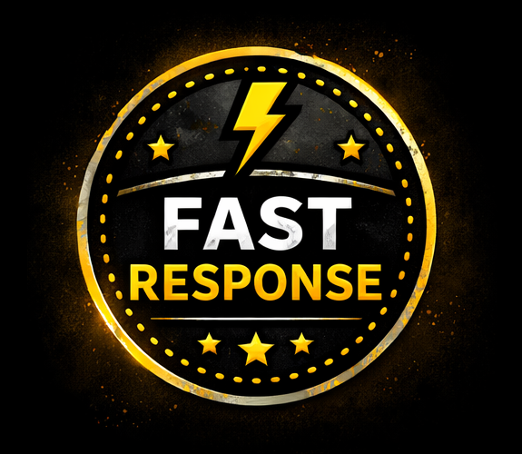 Fast response badge